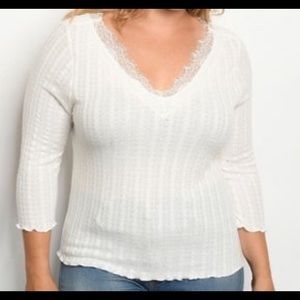 Curvy Ivory top